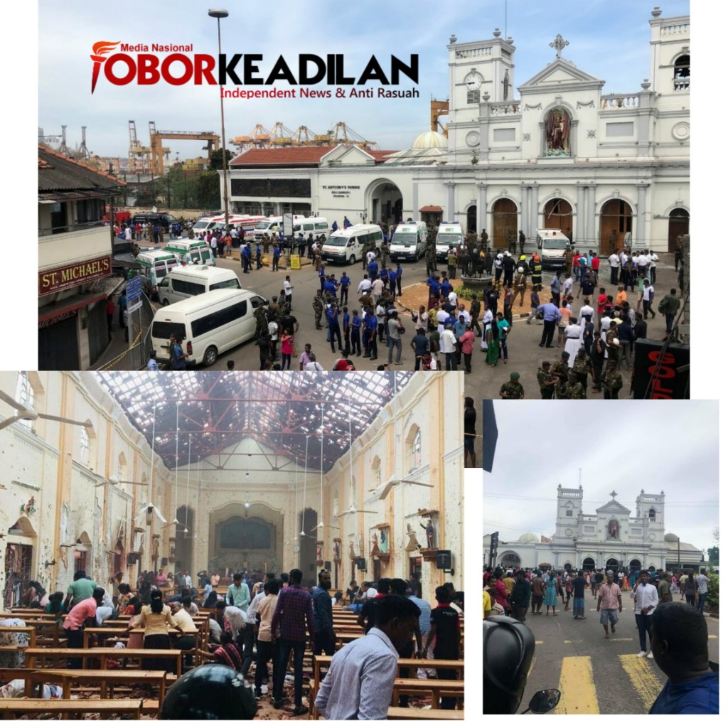 Breaking News, Bom Luluhlantakkan Dua Gereja Sri Lanka Puluhan Jiwa Meninggal