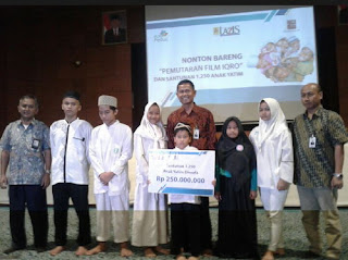 LAZIS PLN SANTUNI 1250 ANAK YATIM DHUAFA DAN AJAK NONTON BARENG FILM IQRO