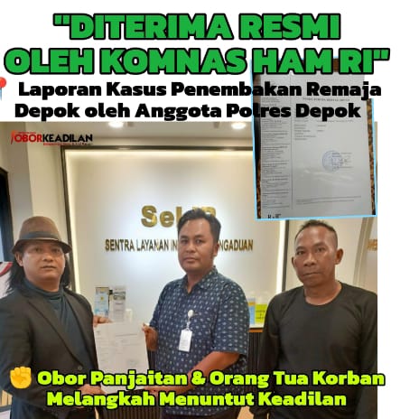 Perkara Polisi Tembak Remaja Kota Depok, Resmi Dilaporkan ke Komnas HAM dan Mabes Polri