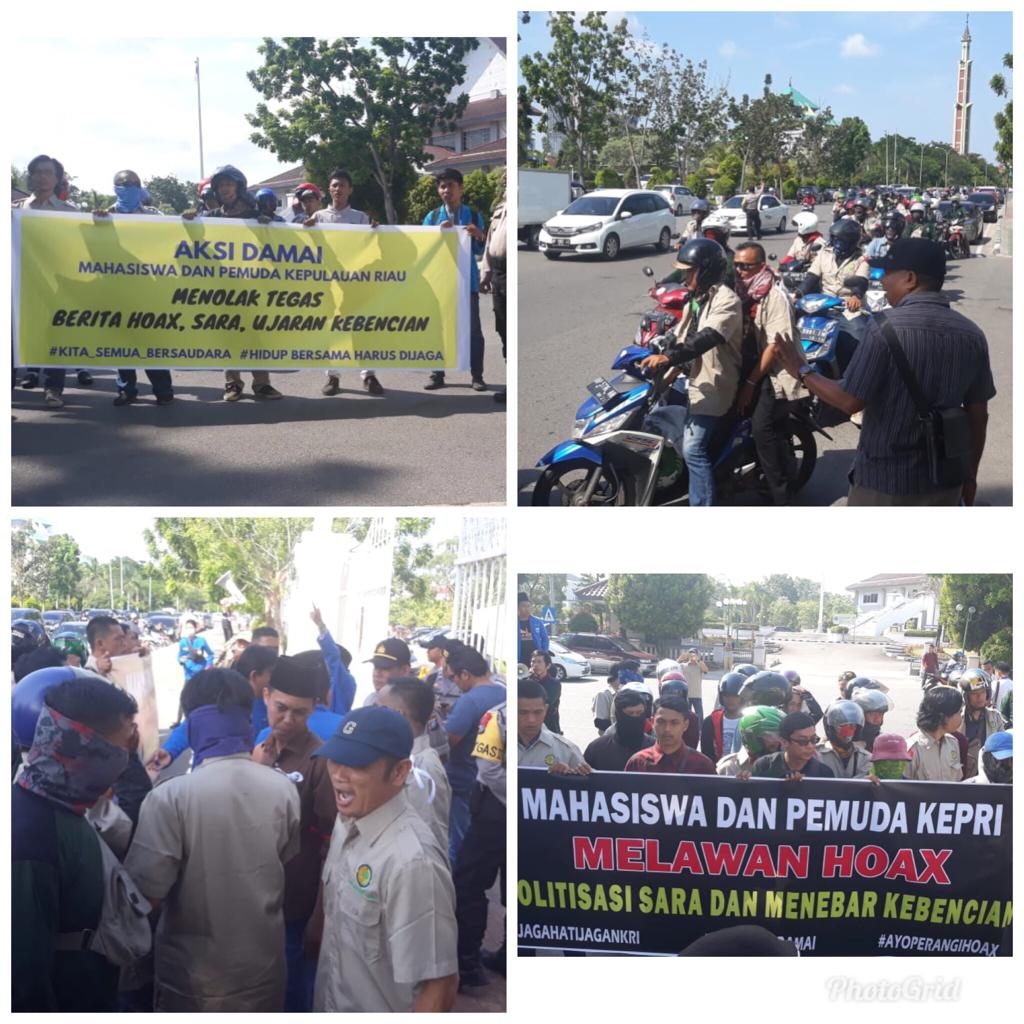 Aksi Damai Mahasiswa Dan Pemuda Kepri Batam Untuk Pemilu 