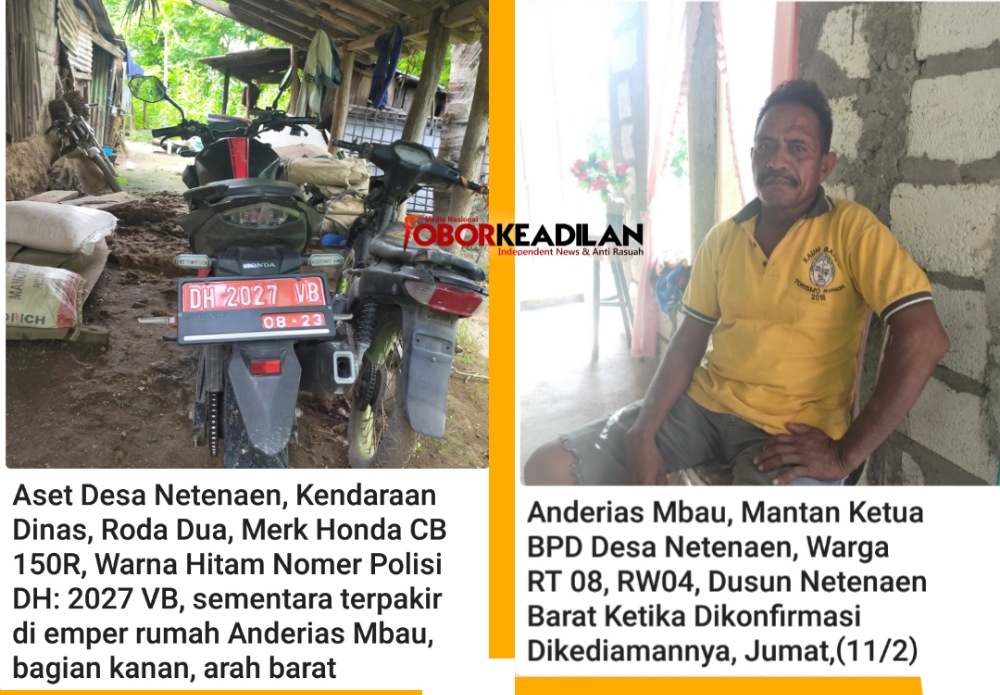 Kendaraan Dinas Pemdes Netenaen Diduga Disalahgunakan, Pj. kades Terkesan Pembiaran