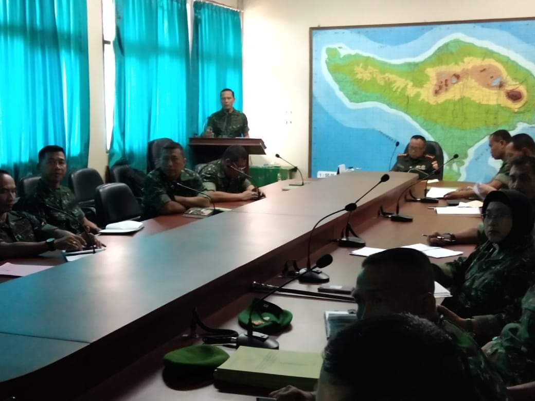Paparkan Kesiapan TMMD, Danrem Minta Dandim Sinergikan dan Integrasikan Seluruh Potensi Yang Ada