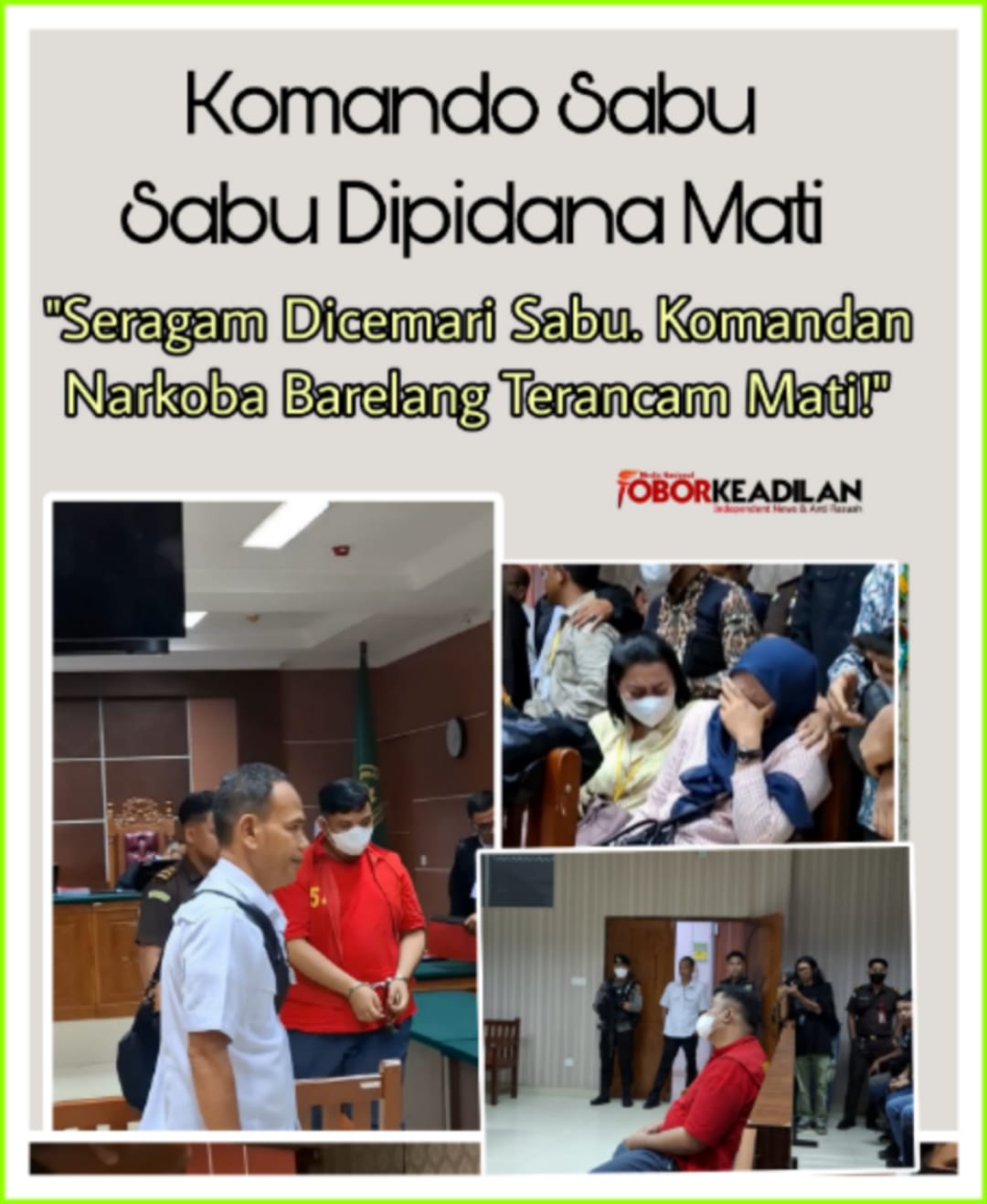 Geng Narkoba dalam Seragam Resmi: 12 Polisi Barelang Batam Ditangkap, Kasatnya Dituntut Mati!