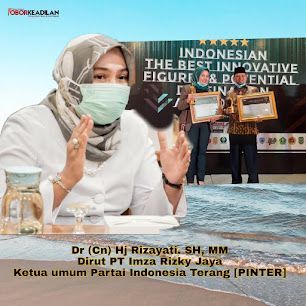 Wanita Pengusaha Suskses Asal Aceh Raih Penghargaan katagori Indonesia The Best Innovative Figures Award 2020