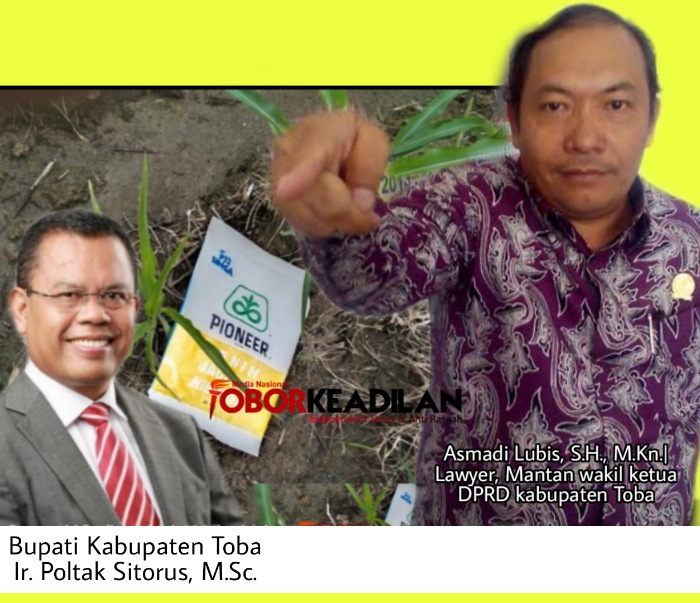 Poltak Sitorus Terlibat Issu Kolusi Korupsi Jagung, Asmadi Lubis, S.H, M.Kn.: Wabup Toba Agar Ambil Peran Penting