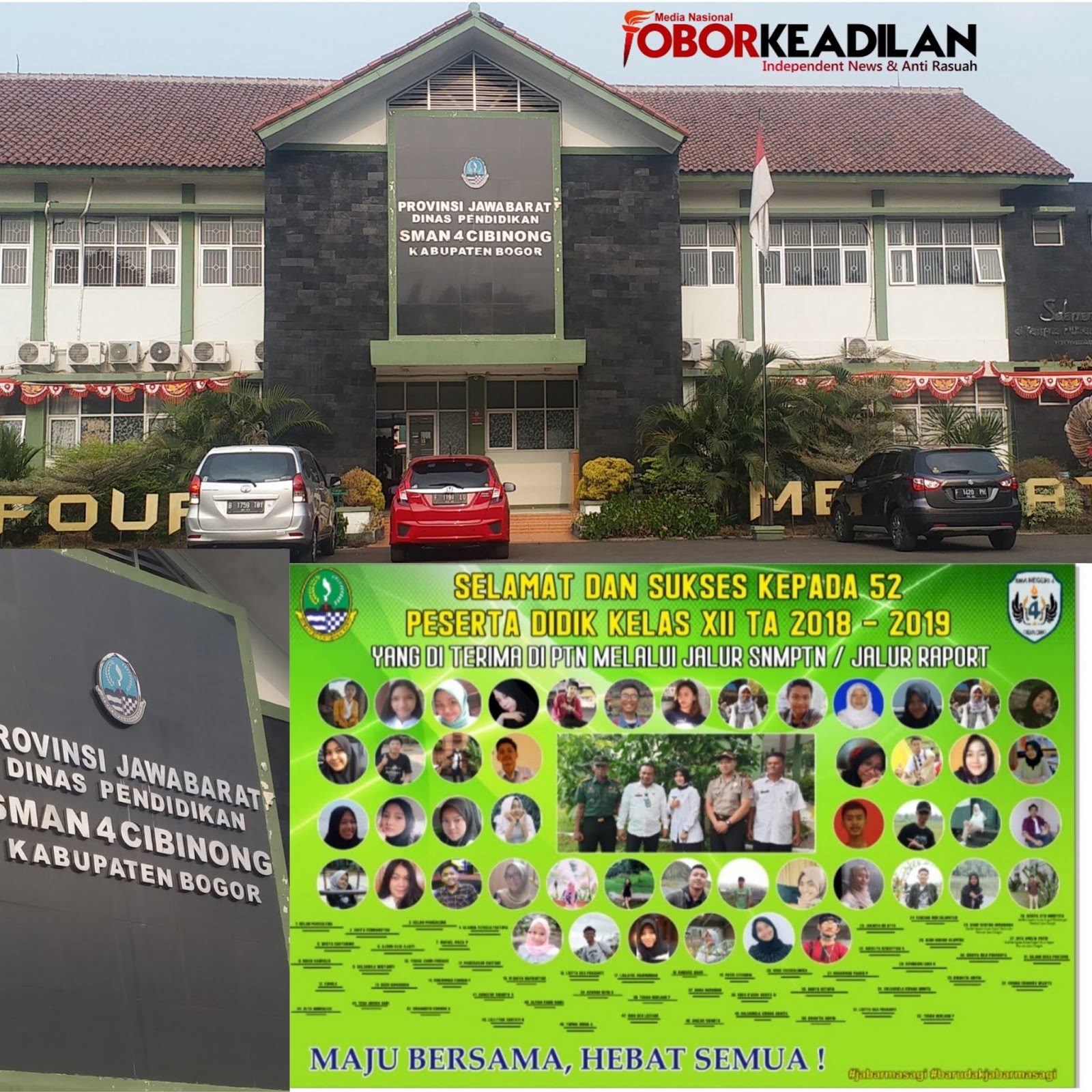 Lampaui Target SMAN 4 Cibinong Hantarkan 148 Siswa Masuk PT Negeri 