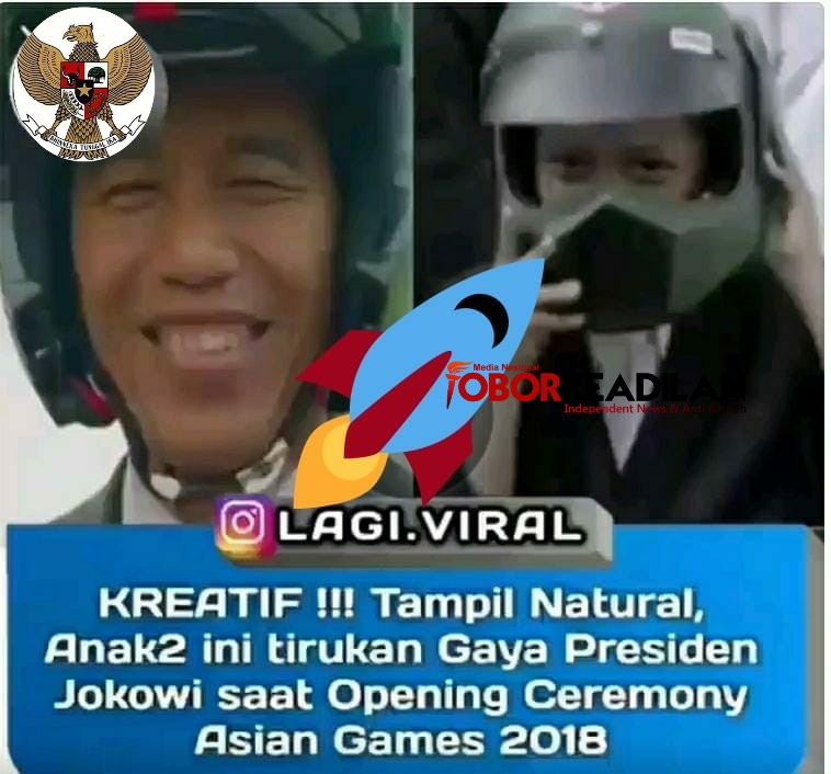 Duplikat Jokowi Terbang Melayang Ternyata Diperankan Anak Kecil 