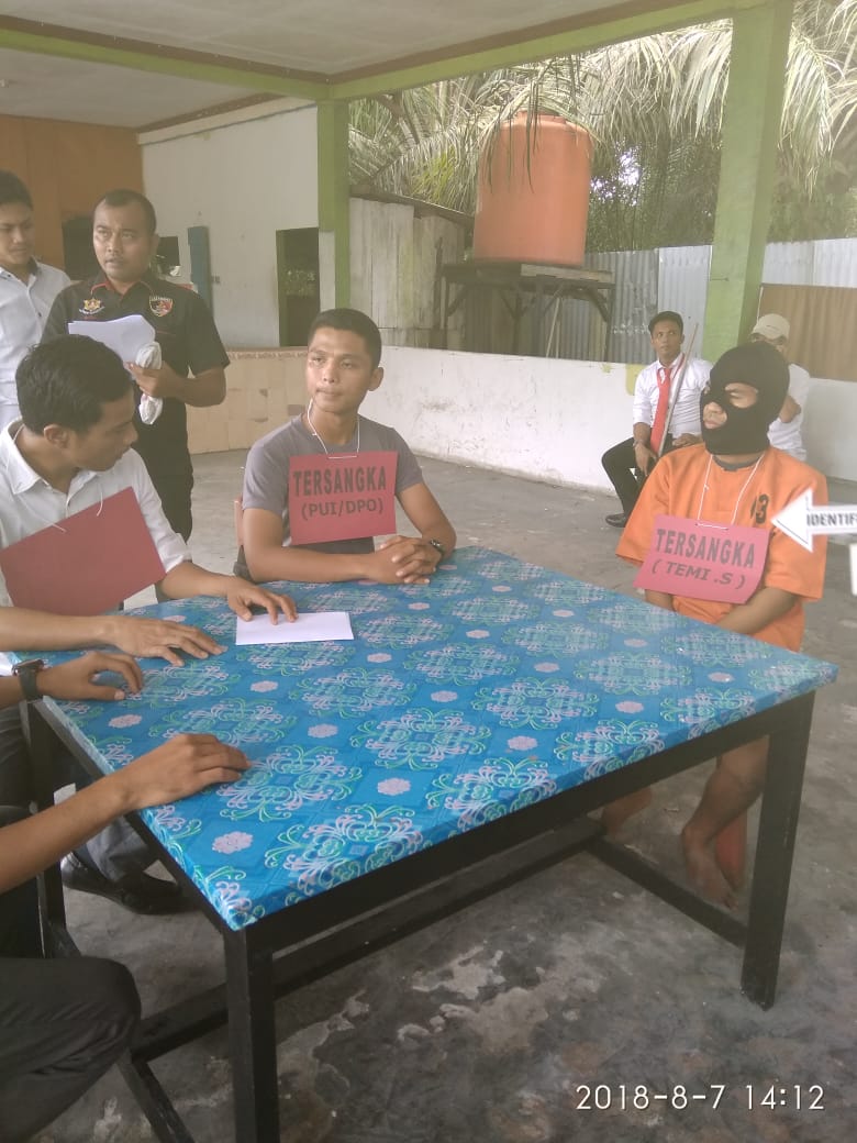 Polres Pelalawan Dalam Beberapa Adegan Rekonstruksi Perencanaan Pembunuhan Aktivis Daud Hadi