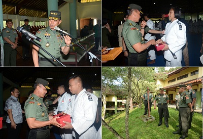 KETUA UMUM  PEJUDO SELURUH INDONESIA (PJSI) KUNJUNGI  PADEPOKAN ATLIT PELATNAS DI CILOTO JAWA BARAT