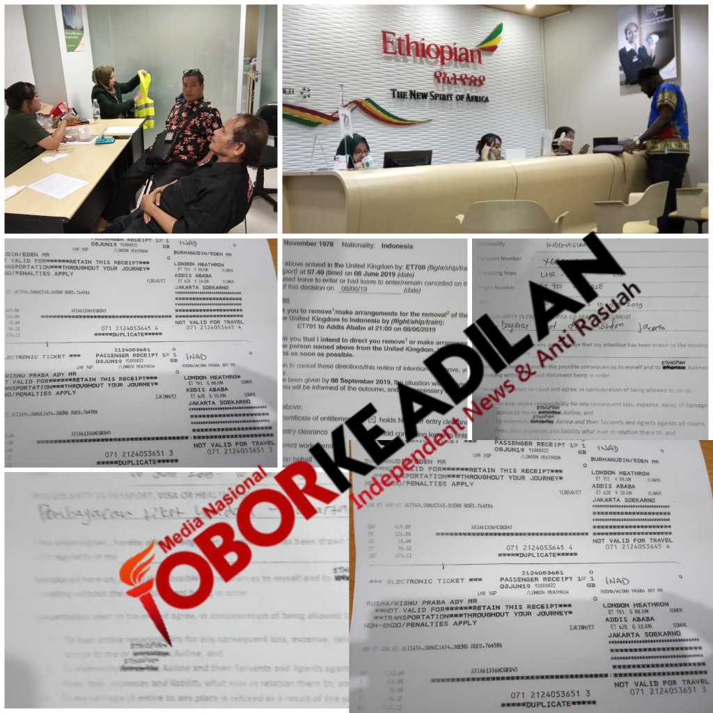 Arogan...!! Ethiopian Airline Tanpa Hak Tahan Pasport WNI, Minta Tebus Rp 43 Juta