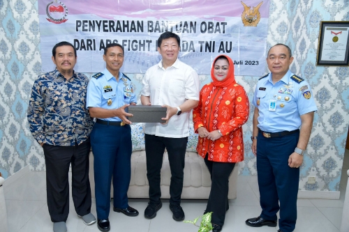 Penyerahan Bantuan Obat-obatan, Injeksi dan Vitamin oleh Akademi Beladiri Sejati FIGHT (ABS FIGHT) Kepada TNI AU
