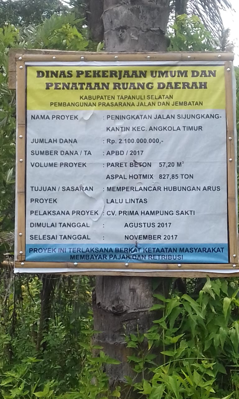 Jembatan Penghubung Sijungkan-Kantin Mangkrak, Diduga Ada Tipikor
