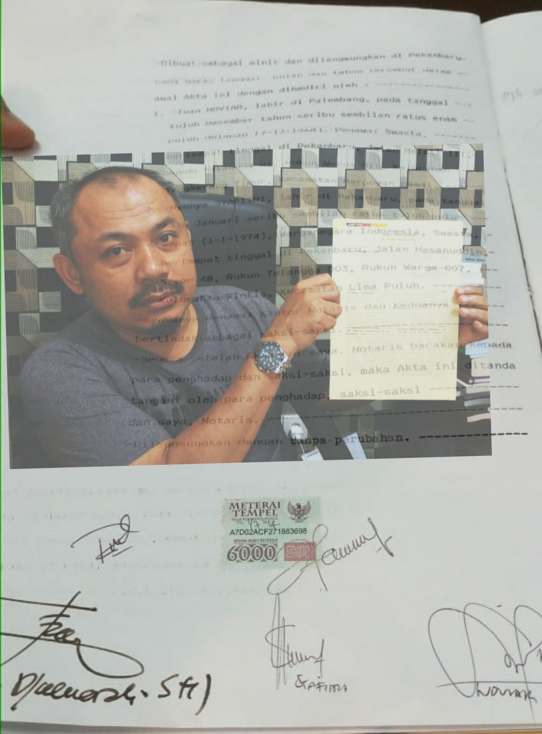 Diduga Palsukan Tanda Tangan " Notaris Fransiskus Djoenardi SH" Harus Berurusan Dengan Pihak Berwajib