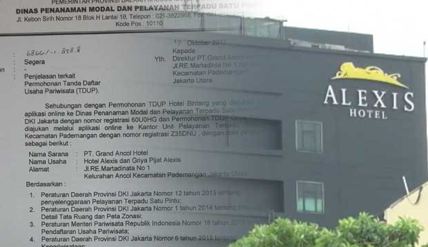 AKHIRNYA HOTEL ALEXIS RESMI DITUTUP KARENA TERBUKTI UMBAR PRAKTEK PROSTITUSI