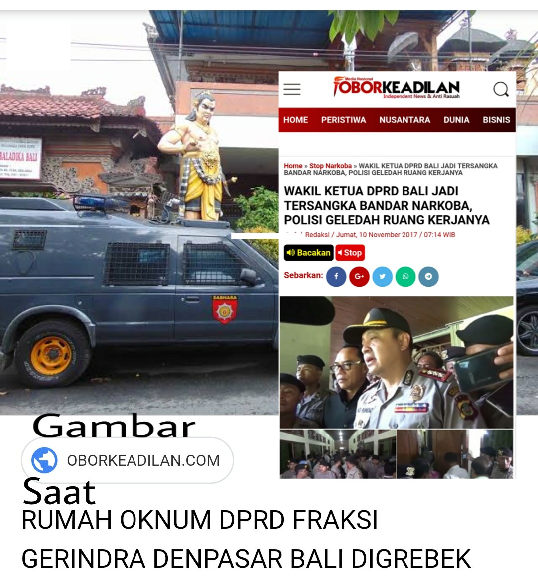 Breaking News; Eks Politisi Gerindra, Bandar Narkoba itu Ahirnya Tewas di Lapas Kerobokan Bali