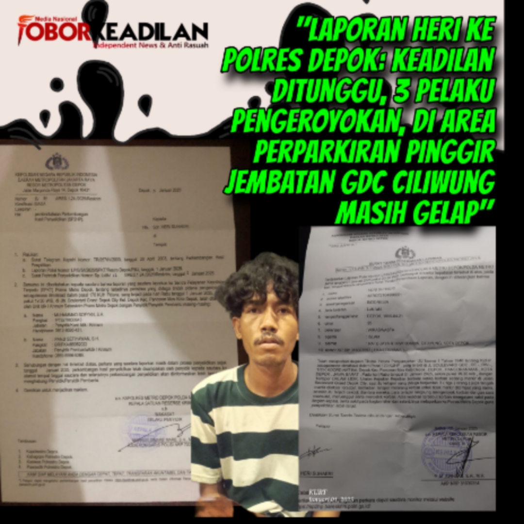 Pengeroyokan Heri di GDC, Tiga Pelaku Diburu, SP2HP Polres Depok