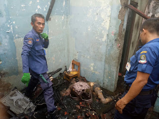 INSIDEN KEBAKARAN RUMAH WARGA,TIMBULKAN SATU KORBAN TEWAS TERPANGGANG DI BEKASI.