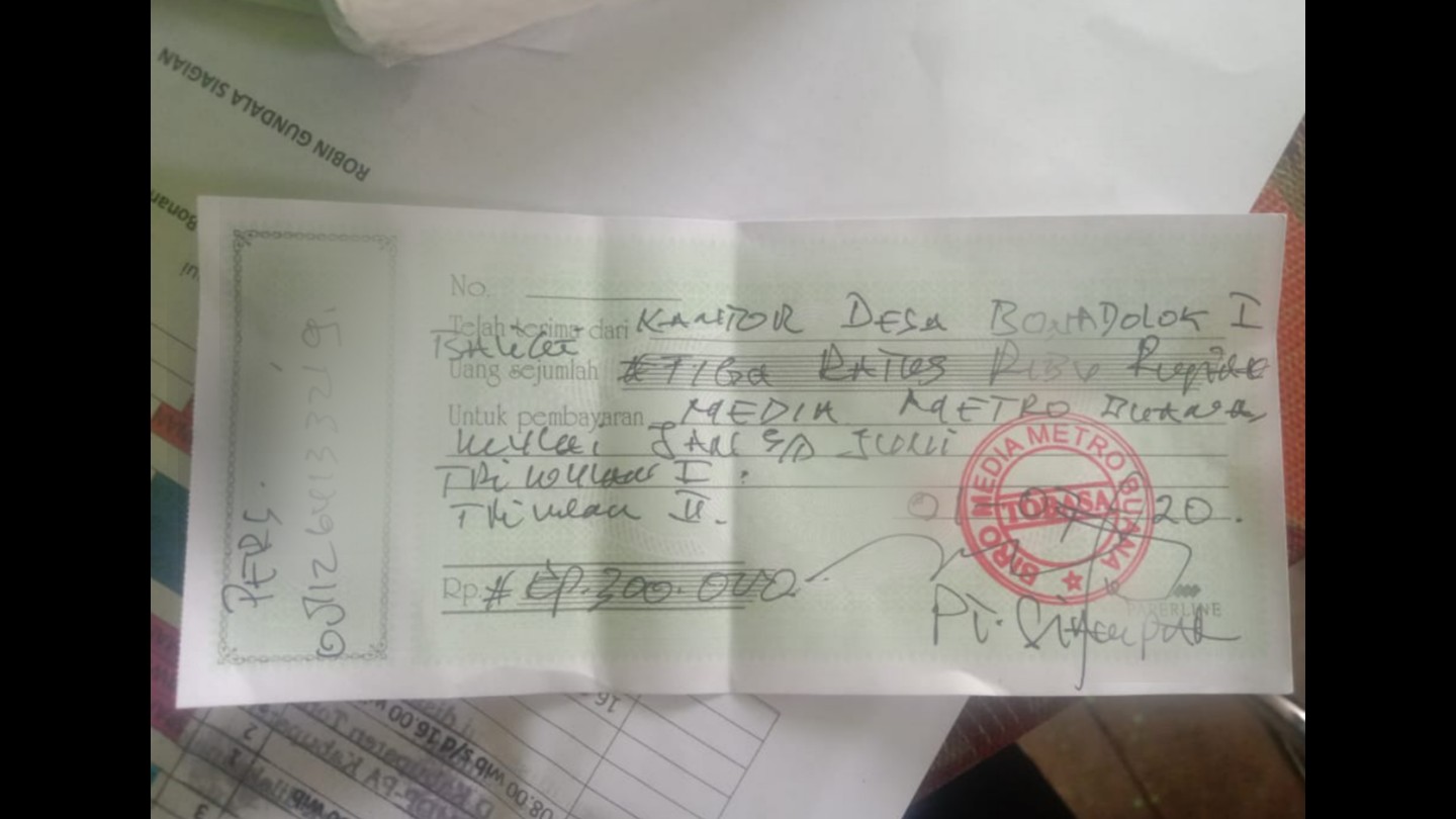 Kades Bonan Dolok 2 Berlangganan Koran, Warga Terheran-heran, Dasar Hukumnya Apa ya?
