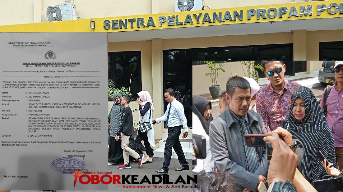 Selain Terlapor Di SPKT Polda Sumsel, Kombes Pol HNX .S SIk(51) Di Laporkan Ke Propam Mabes Polri 