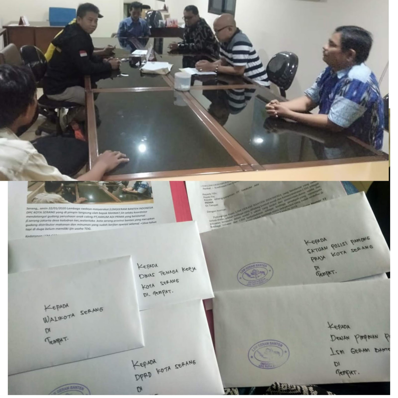 LSM Geram Banten Indonesia Akan Tempuh Jalur Hukum Terkait Kasus Pengupahan Buruh di Bawah UMP Dan Izin  PT Harum Adi Prima