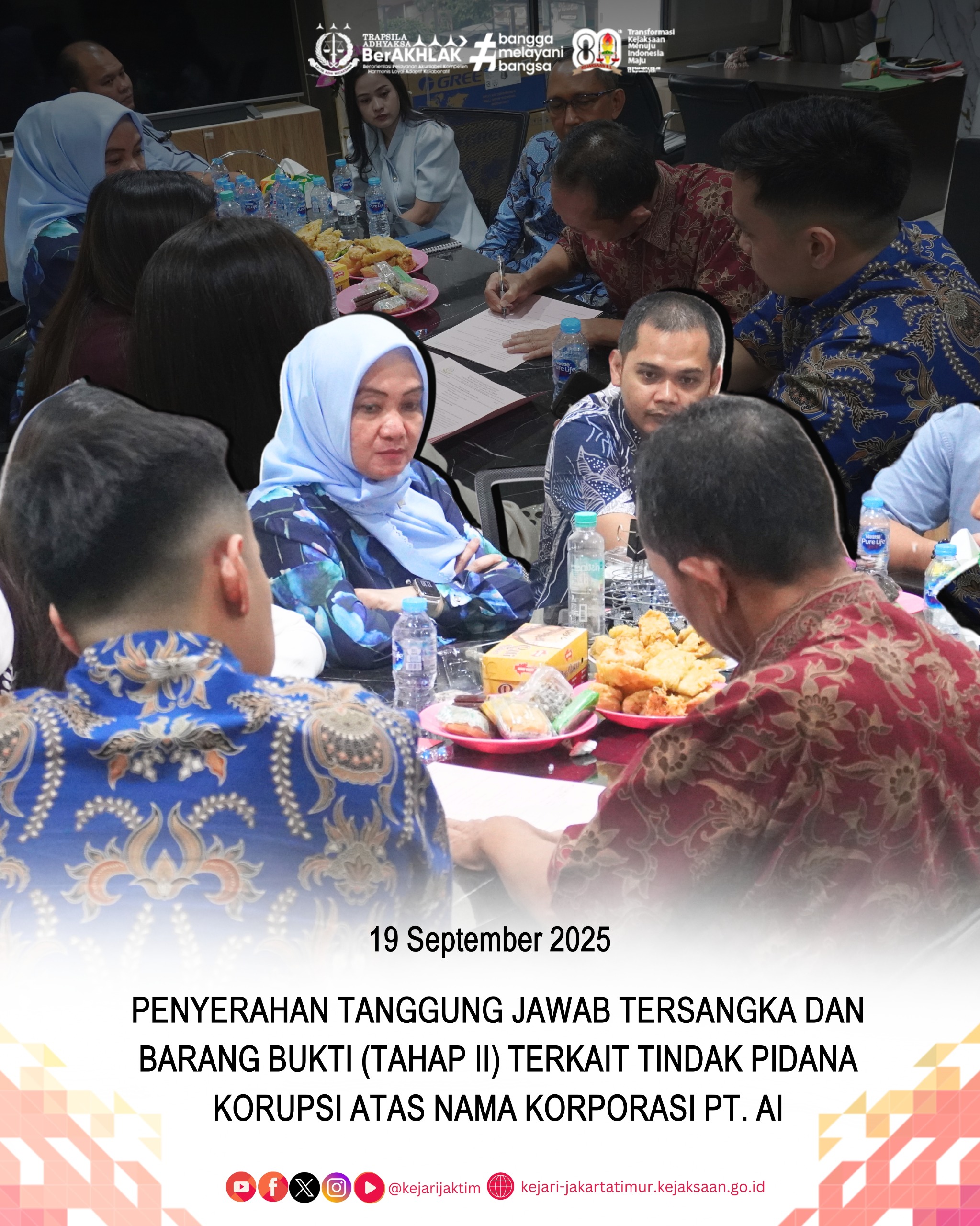 JAM Pidsus Kejagung Limpahkan Tahap II Kasus PT AI ke Kejari Jaktim