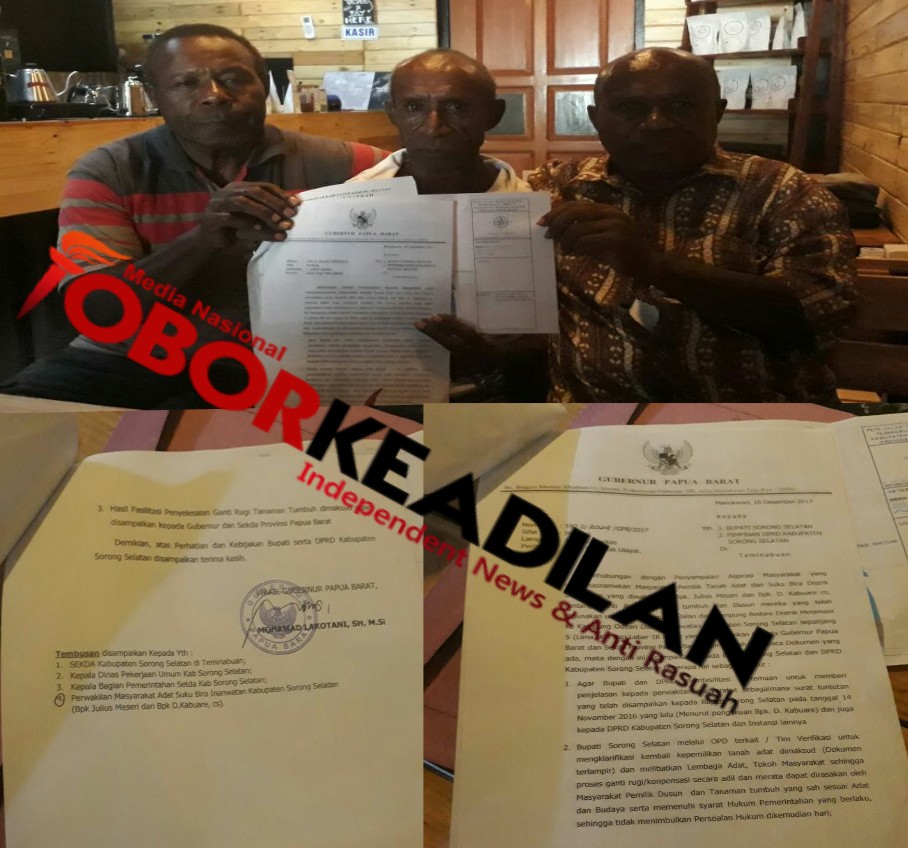 Bupati Sorong Selatan Tidak Menggubris Perintah Gubernur Papua Barat Dalam Tuntutan Ganti Rugi Tanaman Sagu