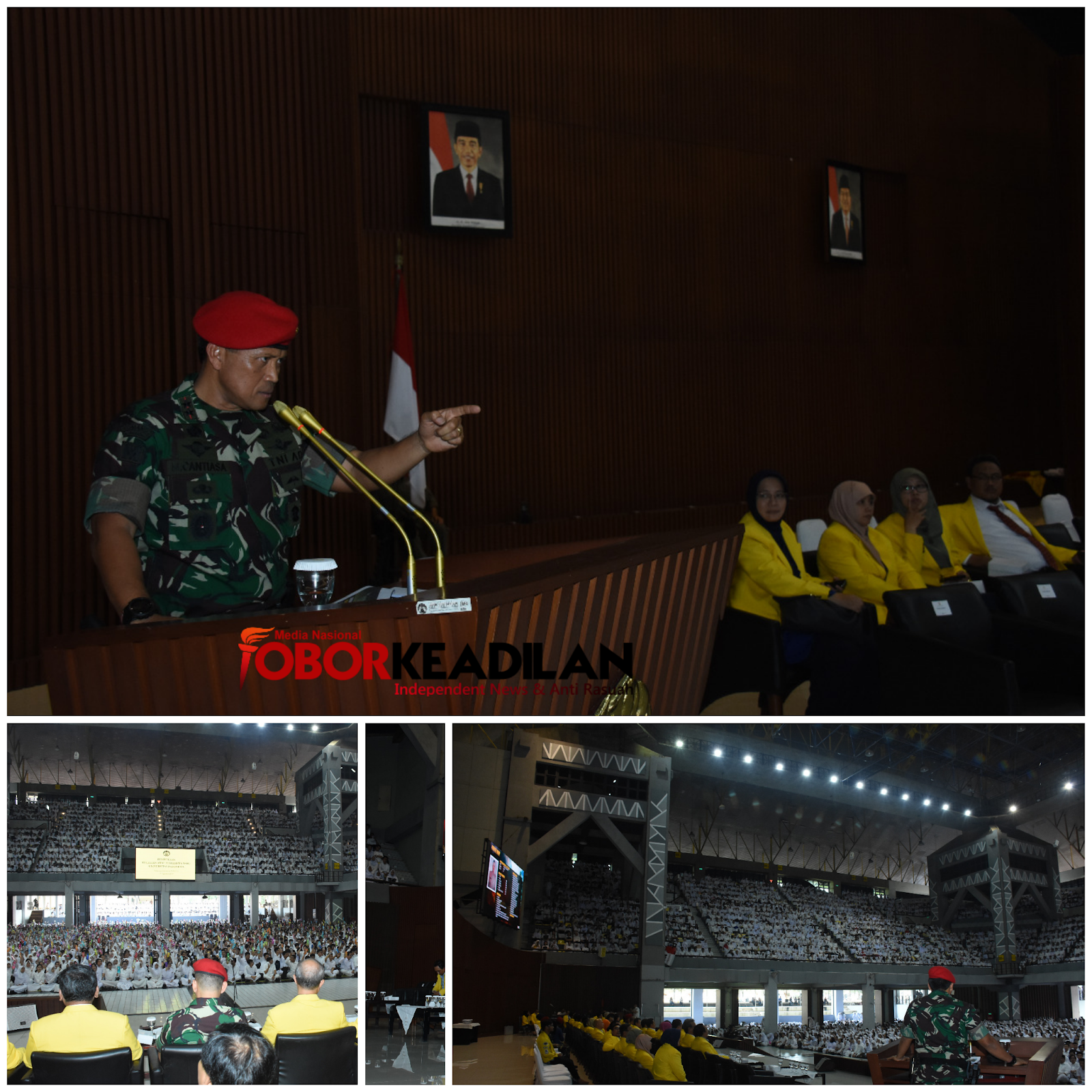 Danjen Kopassus Tanamkan Rasa Cinta Tanah Air Kepada Mahasiswa Baru UI