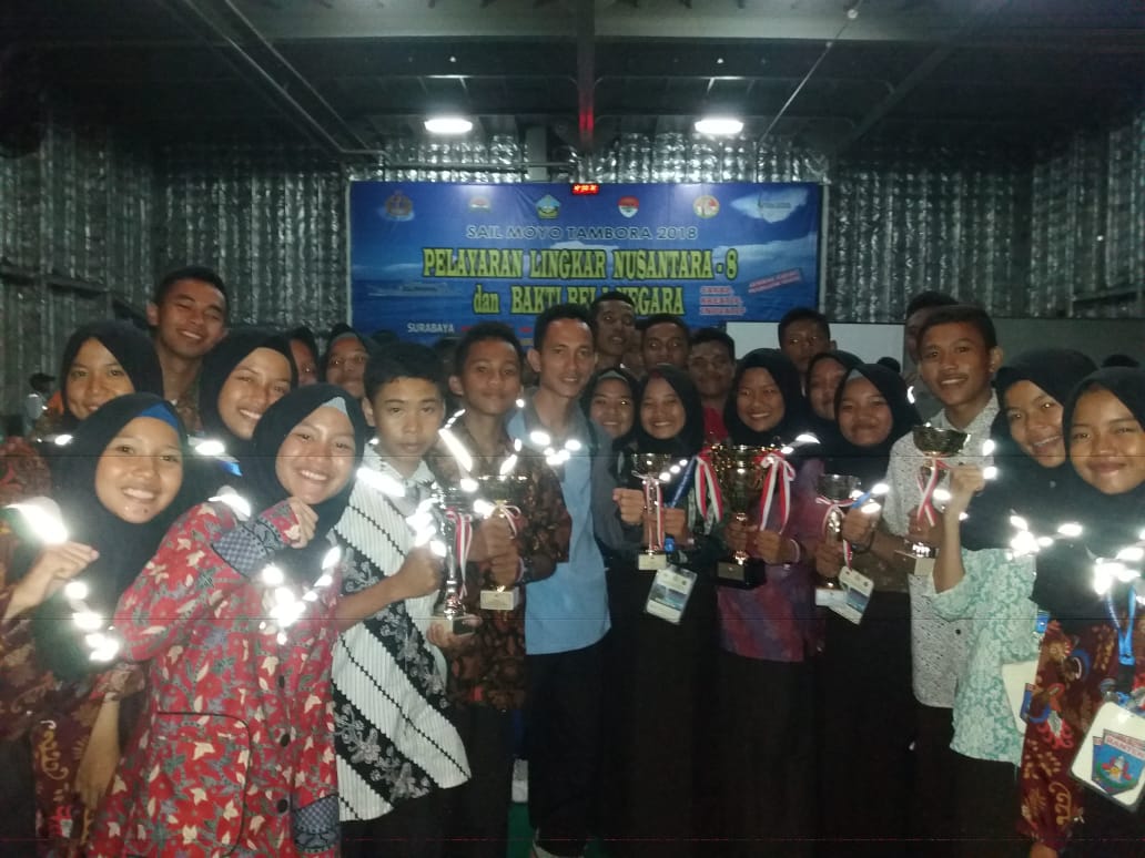 KONTINGEN  SAKA  BAHARI BABEL JUARA UMUM  SAIL MOYO TAMBORA  2018 DI KRI TELUK BINTUNI 520