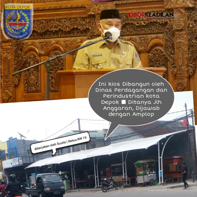 Budaya Amplop Tutup Mulut Warnai Pembangunan Kios UNKM Jatijajar Oleh Disperindag Kota Depok 