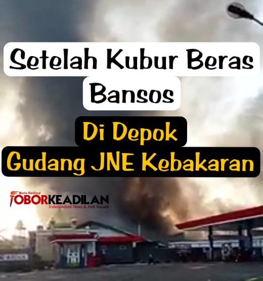 Terkena Musibah Lagi, Gudang JNE di Jalan Pekapuran Depok Terbakar