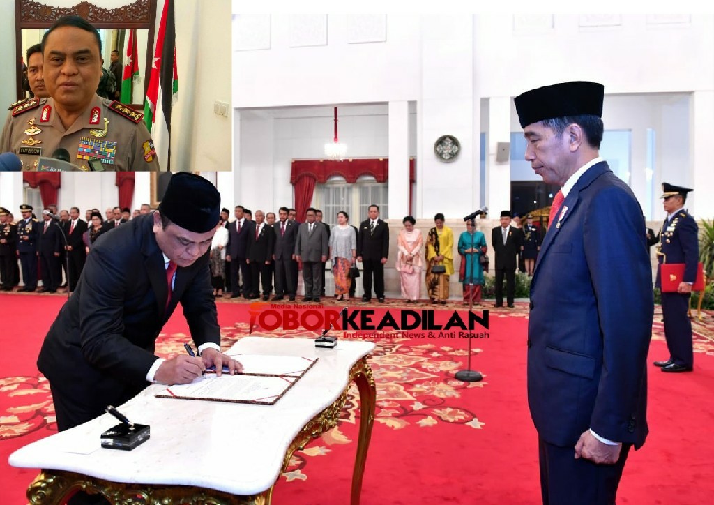 Mantan Wakapolri Syafruddin  Resmi Menduduki Kursi Menteri PAN dan RB Dilantik Presiden Joko Widodo Di Istana