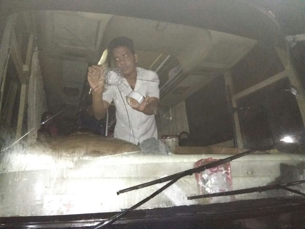 Warning !! Menjelang Lebaran Jalan Lintas Timur Tulang Bawang  Marak Pecah Kaca  Kendaraan Roda Empat