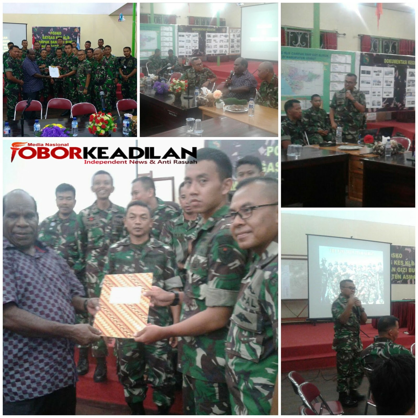 TIM III SATGASKES TNI DAPAT PENGHARGAAN DARI PEMKAB ASMAT