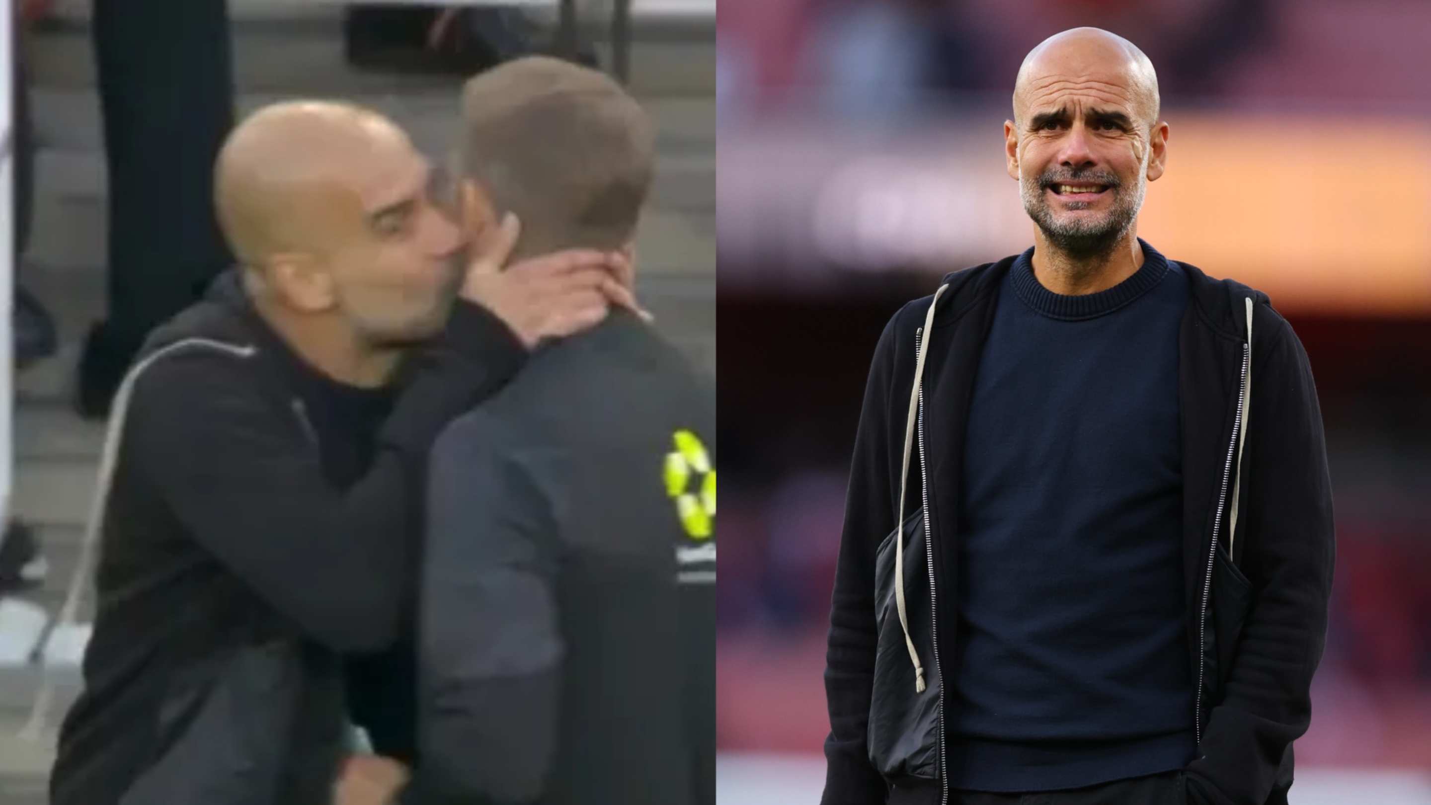 Momen Unik Pep Guardiola: Dari Perdebatan Panas hingga Ciuman Hangat kepada Wasit
