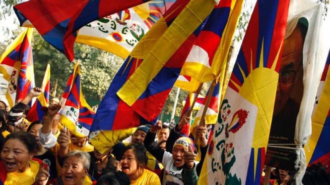 Ribuan Aktivis Tibet Turun ke Jalan, Desak Komunitas Internasional Intervensi Kebijakan Represif Beijing