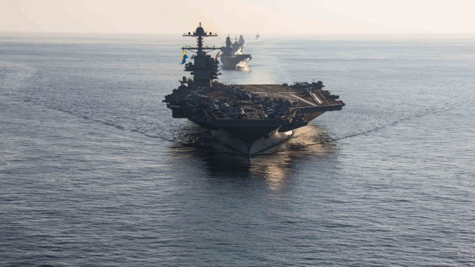 Insiden Kebakaran di Kapal Induk USS Gerald R. Ford Menambah Ketegangan Militer Amerika Serikat di Kawasan Teluk Persia