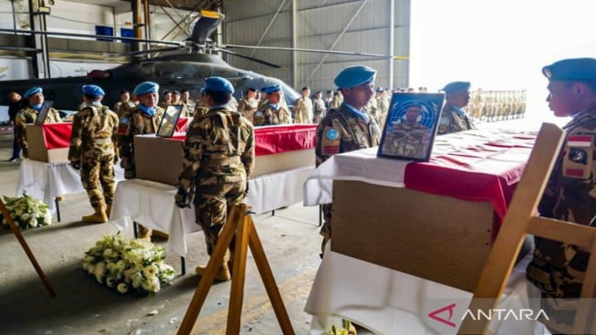 Tiga Prajurit TNI Gugur di Lebanon Tiba di Tanah Air, Jenazah Dipulangkan via Bandara Soetta