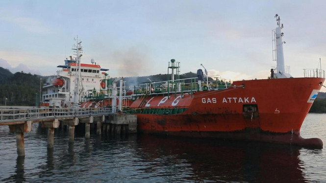 Pertamina Perkuat Logistik Energi Nasional, MT Gas Attaka Tiba di Sulawesi Utara Amid Krisis Global