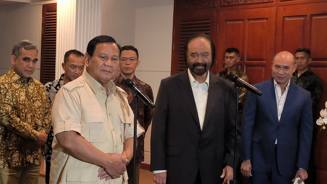 Surya Paloh Tawarkan Konsep Blok Politik kepada Gerindra, Bukan Penggabungan Organisasi