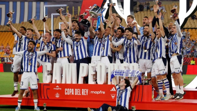 Pesta Gol dan Drama Penalti: Real Sociedad Taklukkan Atletico Madrid Meraih Mahkota Copa del Rey