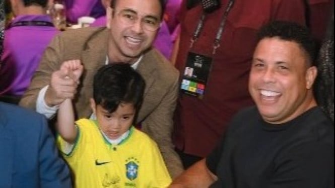 Putra Raffi Ahmad Rayyanza Raih Momen Bersejarah Bersama Legenda Sepak Bola Ronaldo Nazario