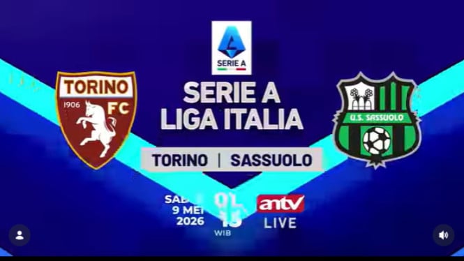 Pertandingan Torino versus Sassuolo Berlangsung Sengit, ANTV Tayangkan Langsung Duel Seru Liga Italia