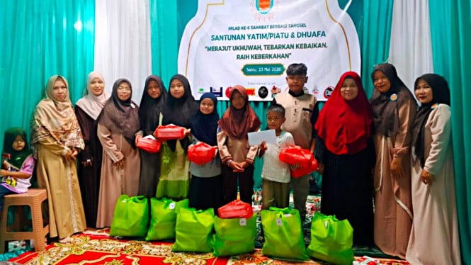 Pegadaian Syariah Pondok Aren Bersama Sahabat Berbagi Tangsel Wujudkan Kepedulian Sosial Melalui Program Santunan Yatim Piatu dan Keluarga Dhuafa