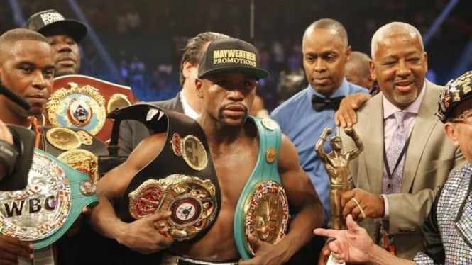 Comeback Floyd Mayweather Kandas, Pertandingan Eksibisi Kontra Mike Zambidis Dibatalkan Total