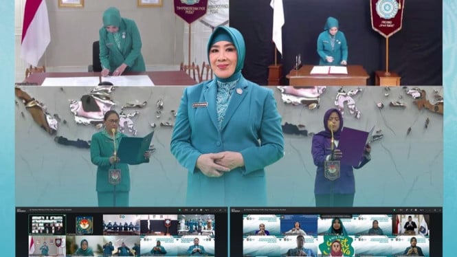 TP PKK Jawa Barat Perkuat Kelembagaan Melalui Pelantikan Kepemimpinan Baru dan Tim Pembina Posyandu