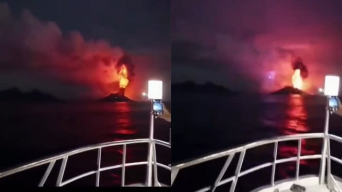 Beredar Video Letusan Gunung Anak Krakatau yang Diduga Hoaks, PVMBG Tegaskan Kondisi Sebenarnya
