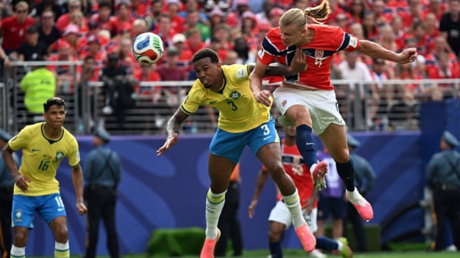 Norwegia Tumbang Brasil 2-1: Haaland Bersinar Gemilang Membawa The Vikings ke Perempat Final Piala Dunia 2026