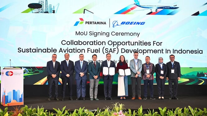 Pertamina dan Boeing Bergabung Membangun Infrastruktur Bahan Bakar Pesawat Ramah Lingkungan di Indonesia