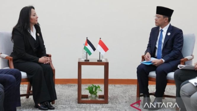 Indonesia Tegaskan Komitmen Penuh Dukung Perjuangan Kemerdekaan Palestina dalam Pertemuan Bilateral
