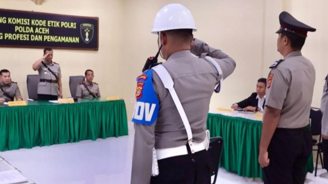 Polda Aceh Eksekusi Pemecatan Anggota yang Terlibat Dalam Kasus Perampokan Toko Emas